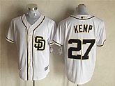 San Diego Padres #27 Matt Kemp White New Cool Base Stitched Baseball Jersey,baseball caps,new era cap wholesale,wholesale hats
